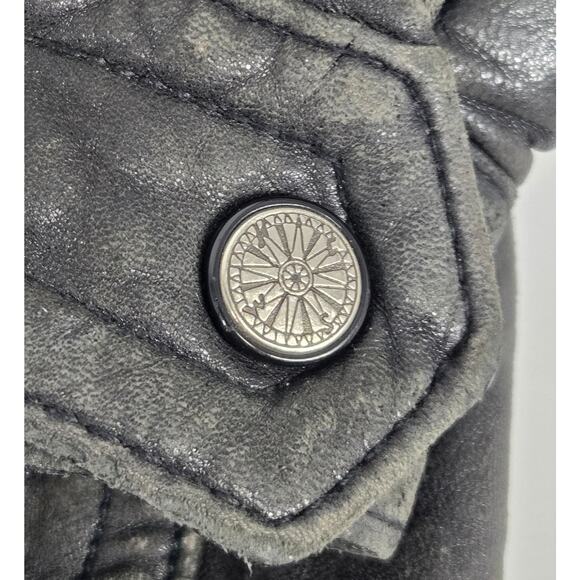 Vintage Georgetown Leather Designs Mens Medium Bomber Jacket Thinsulate Lining - Picture 6 of 9